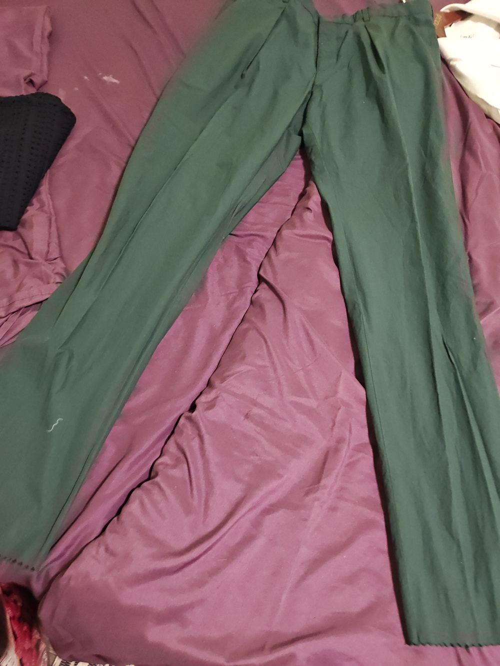 Boss Men's Dark Green Dress Pants 36